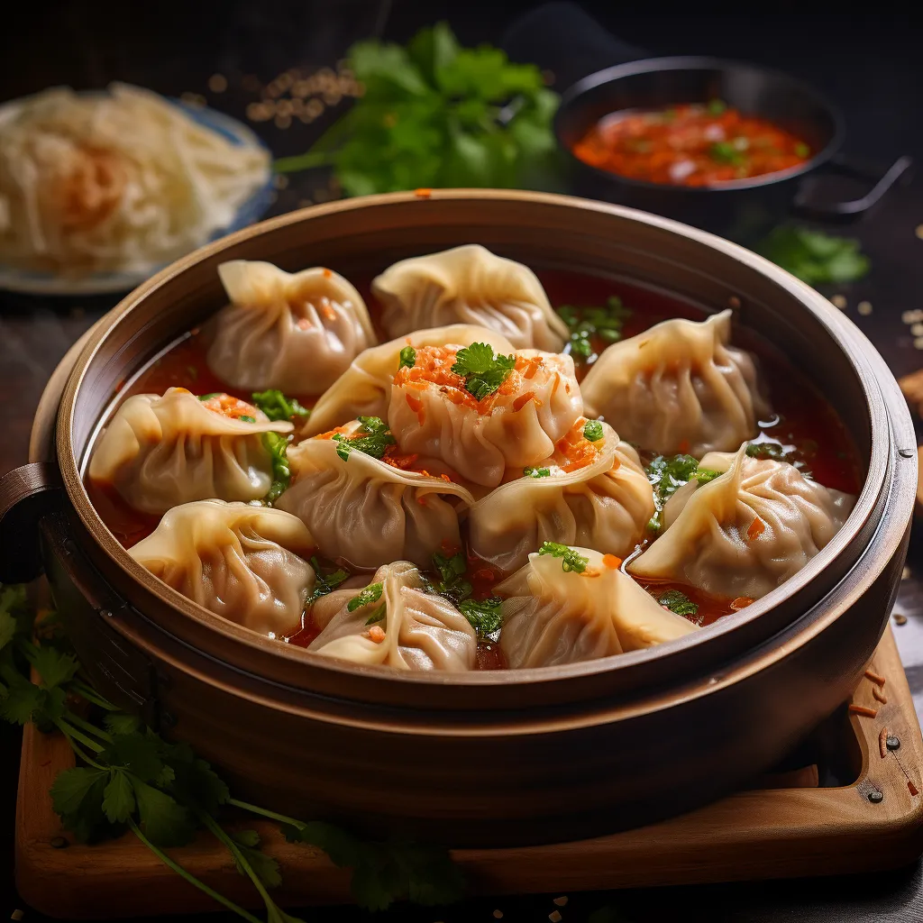 Cover Image for What to do with Leftover Vegetable Soup Dumplings with Chili Oil